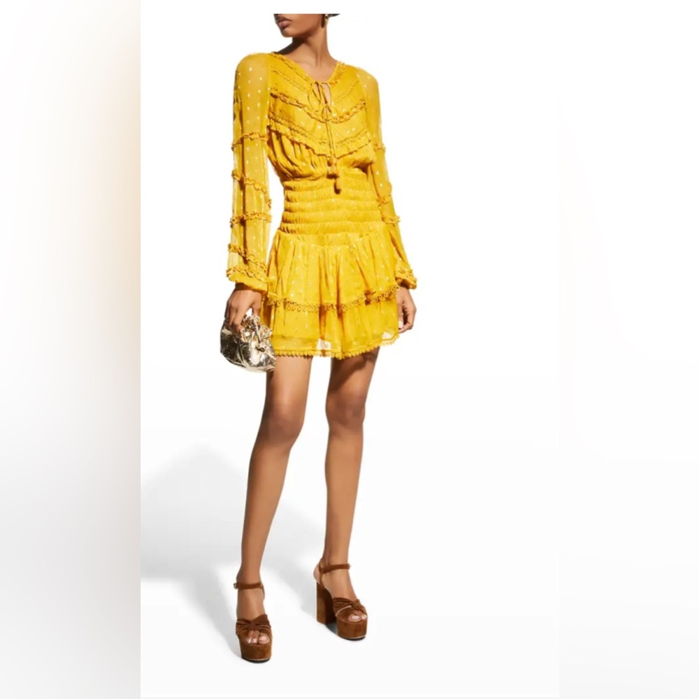 Hemant & Nandita size M short tiered dress NWOT